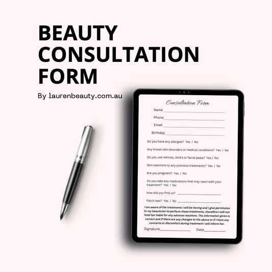 Beauty Consultation Form