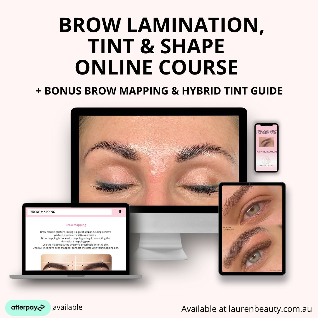 Brow Lamination, Tint & Shape Course + Bonuses - Online