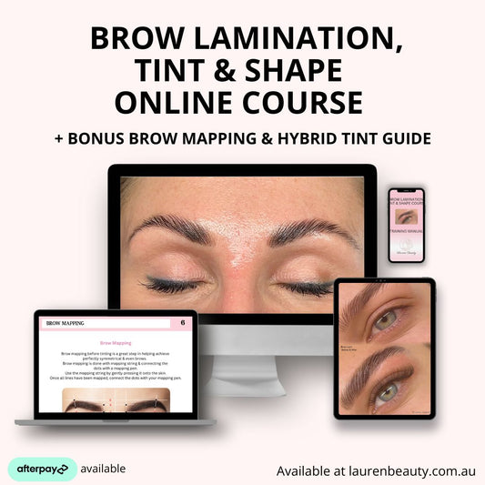 Brow Lamination, Tint & Shape Course + Bonuses - Online